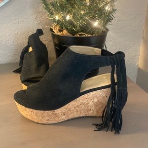 Marc Fisher Ladies 6 | open toe wedge